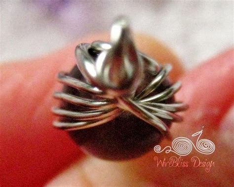 Wire Jewelry Tutorial Caged Herringbone Woven Bead With Free Etsy