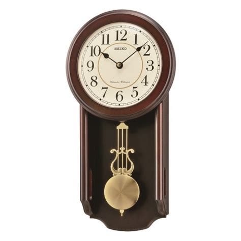 Wooden Pendulum Wall Clock Westminster Chime Qxh063b Clocks From Hillier Jewellers Uk