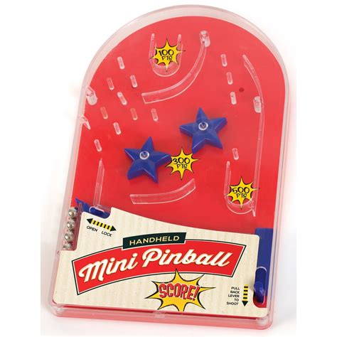 Hand Held Mini Pinball Game Small Arcade Pinball Machine Travel Toy