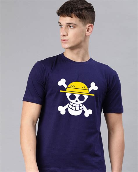 Buy Mens Blue One Piece Graphic Printed Relaxed Fit T Shirt For Men