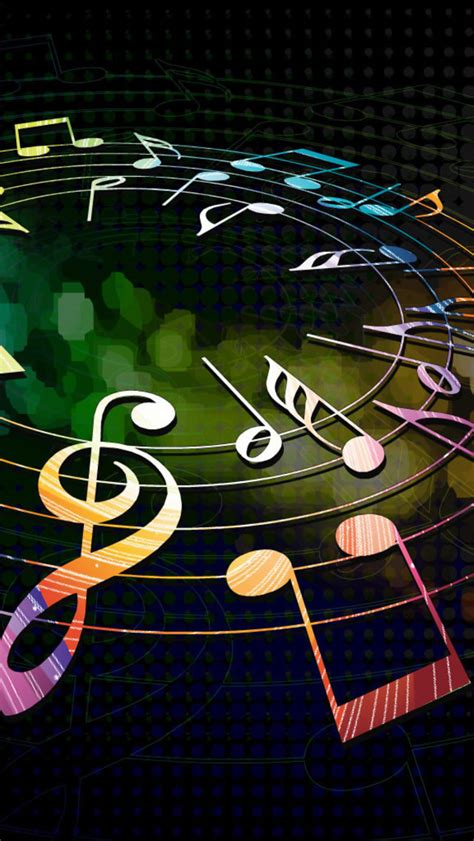 Colorful Musical Notes Iphone Wallpapers Free Download