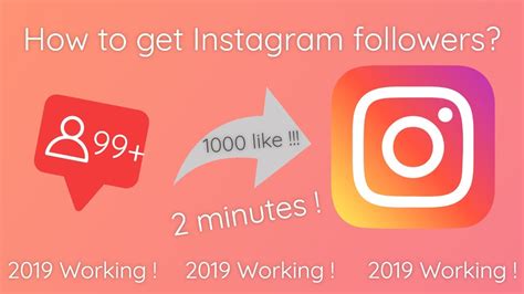 How To Get Instagram Followers 2019 Working 100 Youtube