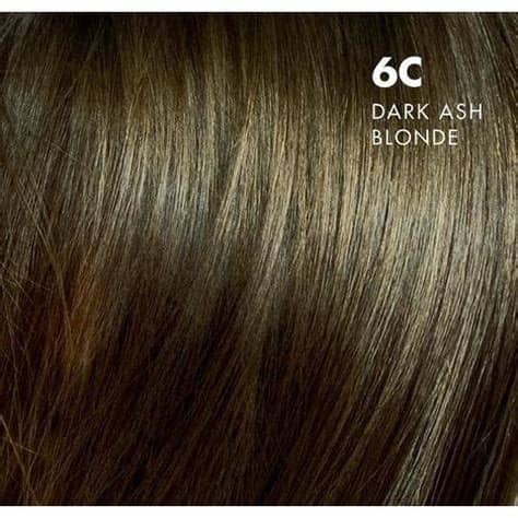 Ash blonde hair is a shade of blonde that has darker roots and a hint of gray, creating an ashy blonde tone. 6C Dark Ash Blonde Hair Dye | oncnaturalcolors.com