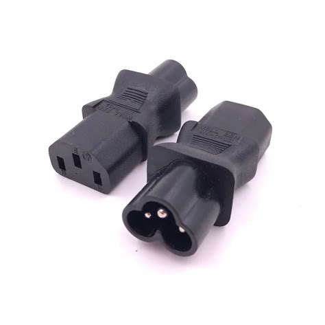 IEC 320 C13 To IEC C6 IEC 3Pin Female To 3Pin Male Micky Power Adapter