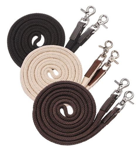 Deluxe Flat Cotton Contest Reins Reins Western Saddle Cotton