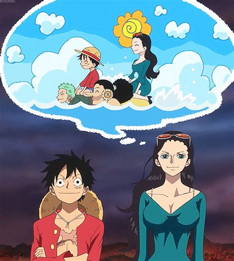 Luffy And Robin Nico Robin And Luffy Anime On Animesher Com