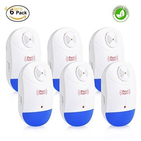 Pest Control Ultrasonic Repeller Set Of 6 Spider Repellent With Nigh