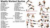 Pictures of Fitness Routine Workout