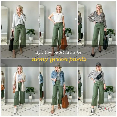 style tips outfit ideas for army green pants shunvogue