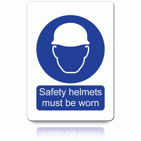 Buy Safety Helmets Must Be Worn Labels Mandatory Stickers