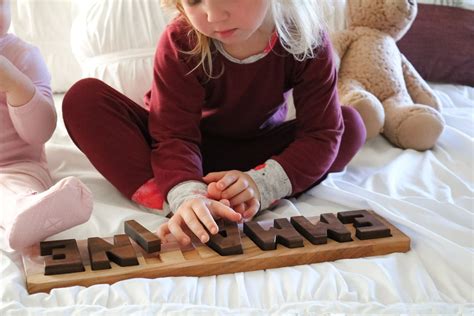 Hardwood Name Puzzle Saskatoon Chic Custom Nursery Gender Neutral