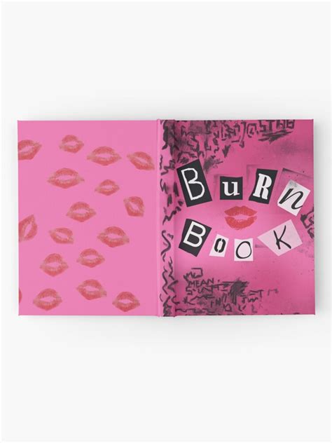 Mean Girls Burn Book Hardcover Journal By Rhaeyn Redbubble