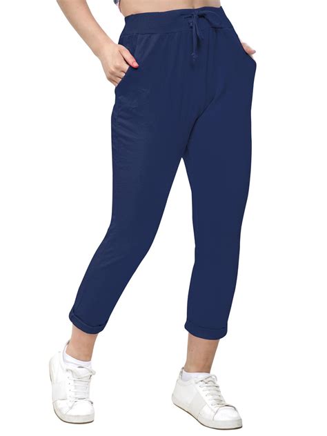 Womens Plain Cotton Bottoms Jogging Jogger Active Gym Tracksuits Trousers Paints Ebay