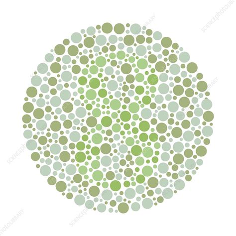 Colour Blindness Test Chart Illustration Stock Image C0497216