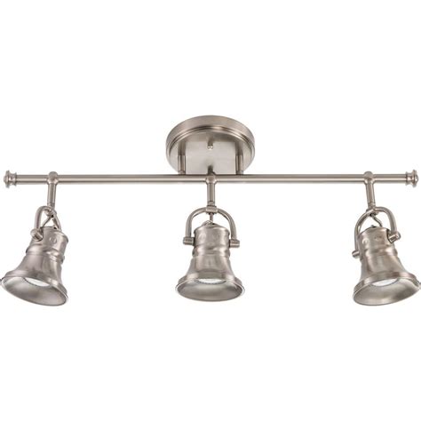 See more ideas about track lighting, track lighting fixtures, residential lighting. Lithonia Lighting Flared Skirt 3-Light Brushed Nickel ...