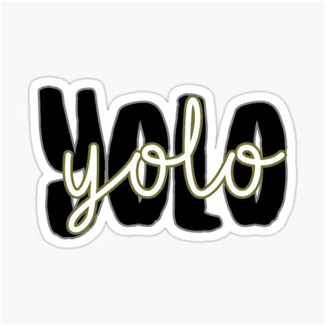 Yolo Sticker For Sale By Samiraahmad Redbubble