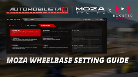 Moza Wheelbase Setting Guide For Automobilista Youtube