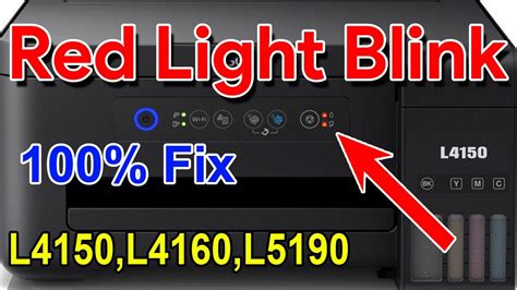Epson L3110 Red Light Blinking Solution Resetter Youtube L3100 L3115