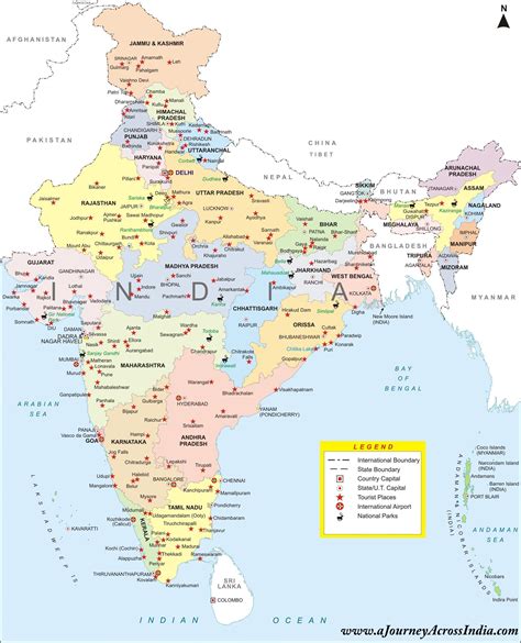 Mapa Politico Da India