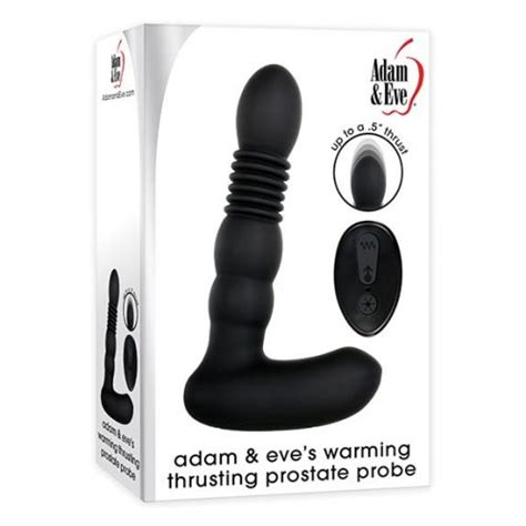 Adam And Eves Warming Thrusting Remote Control Prostate Probe Black