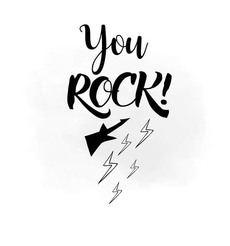 You Rock Svg Clipart Rock N Roll Svg You Rock Clipart You