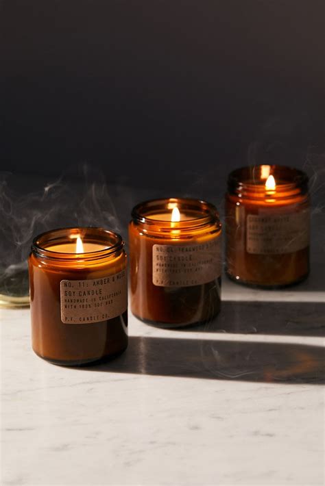 Pf Candle Co Amber Jar Soy Candle Urban Outfitters In 2020 Amber
