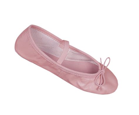 Pink Leather Girls Child Ballet Slippers Shoes