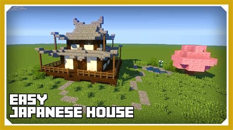 Minecraft How To Build A Japanese House Tutorial Easy Survival