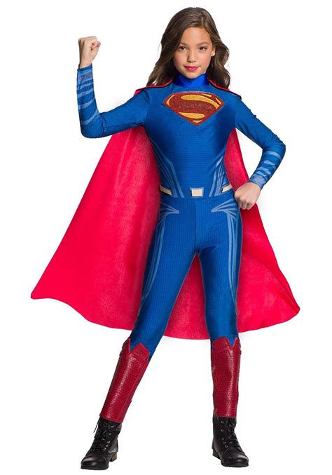 Superman Girl S Jumpsuit Fancy Dress Costume ⋆