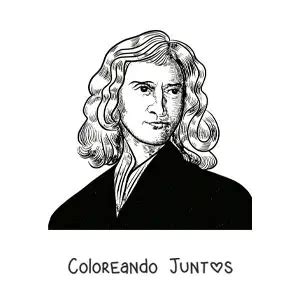 10 Dibujos De Isaac Newton Para Colorear Gratis Coloreando Juntos