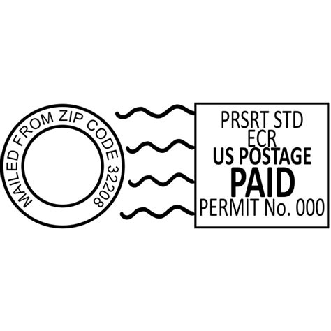 Marketing Permit Imprint Stamp Simply Stamps