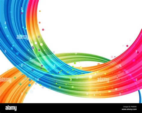 Abstract Rainbow Background Multicolored Design Stock Vector Image