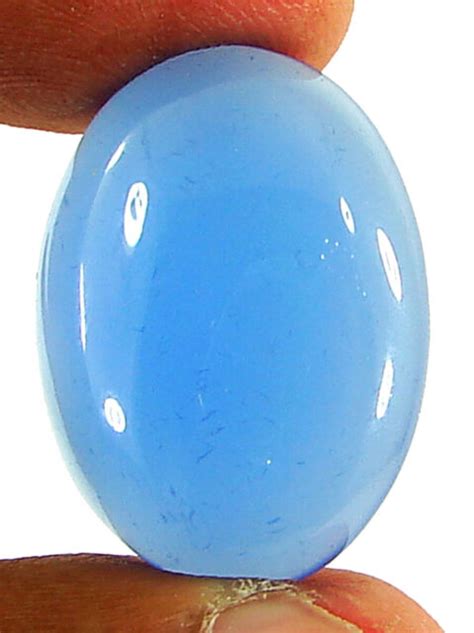 2645 Ct Natural Blue Chalcedony Loose Gemstone Cabochon Wire Wrap