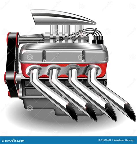 Vector Engine Stock Vector Illustration Of Mechanic 39637682