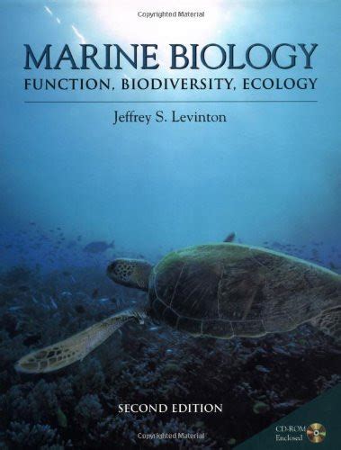 Marine Biology Function Biodiversity Ecology By Jeffrey S Levinton
