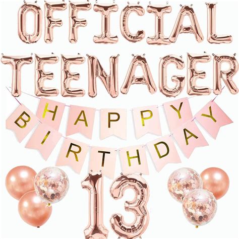 Happy 13th Birthday Images Printable Template Calendar