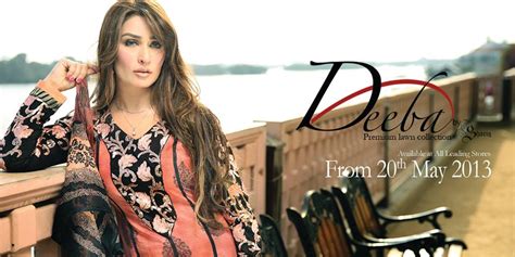 Deeba Premium Lawn 2013 14 Shariq Textiles Deeba Lawn Prints 2013