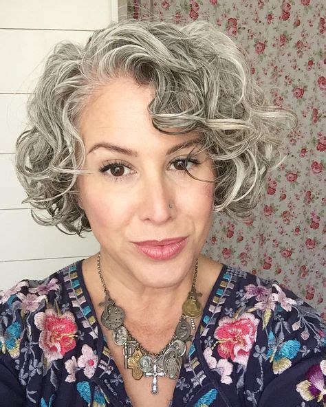 Best Short Curly Gray Hairstyles Images In Short Hair Styles Hair Styles Grey Curly Hair
