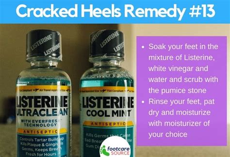 Dry, rough skin on the feet can be more than just a cosmetic issue. Simple Home Remedy for Dry Cracked Feet #13: Listerine ...
