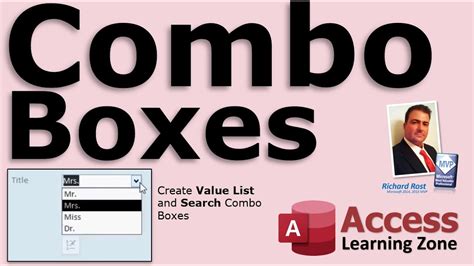 Microsoft Access Combo Boxes Value List And Search Combo Boxes Find