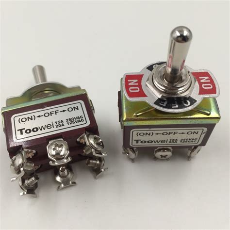 Toggle Switches Dpdt Onon 2 Positions 6 Screw Terminal Toggle Switch