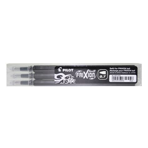 Pilot Frixion Black Erasable Clicker Pen Refills Pack Of 3 Pi35596