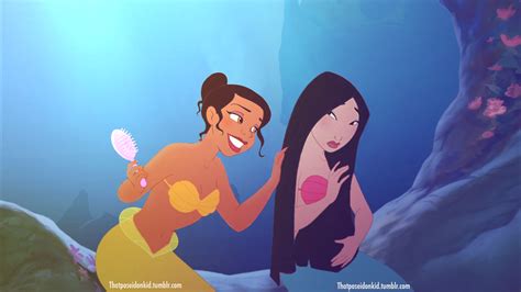 Tiana And Mulan As Mermaids Disney Princess Photo 38490584 Fanpop
