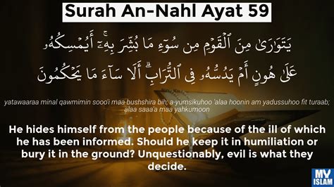 Surah An Nahl Ayat 59 16 59 Quran With Tafsir My Islam