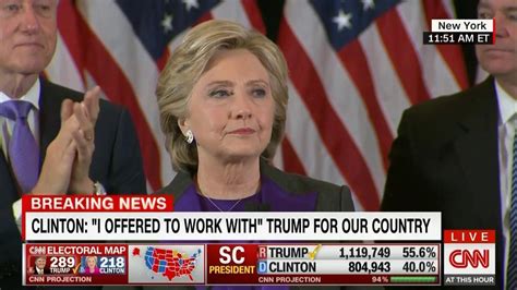 Hillary Clinton Delivers Emotional Inspiring Concession Speech Im