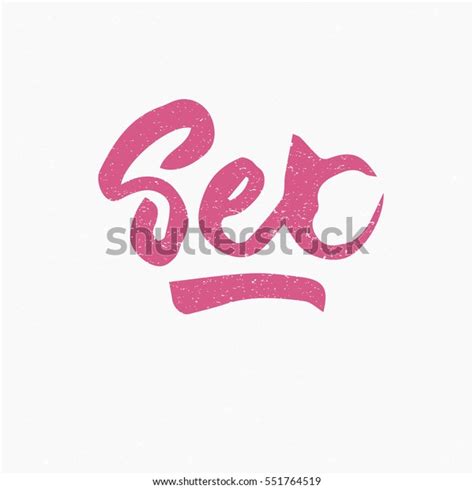 Sex Ink Hand Lettering Modern Brush Stock Vector Royalty Free Shutterstock