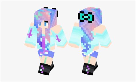Minecraft Pastel Goth Girl Skin 528x418 Png Download Pngkit