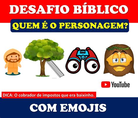 Quem é O Personagem Com Emoji Desafios Biblicos Personagens