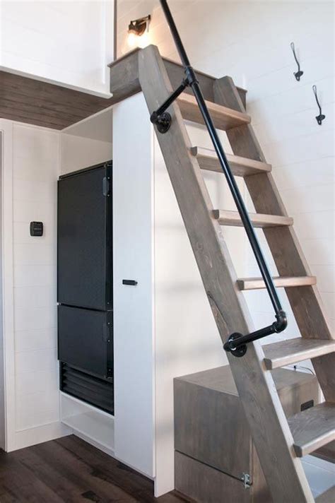 Genius Loft Stair For Tiny House Ideas Tiny House Loft Cabin Loft Rustic Loft