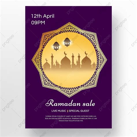 Purple Background Ramadan Islam Template Download On Pngtree